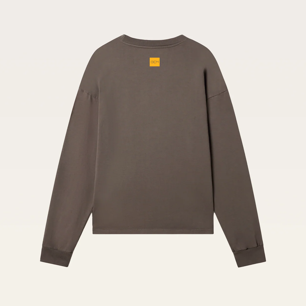 GEM Long Sleeve Tee - Brown - Image 2