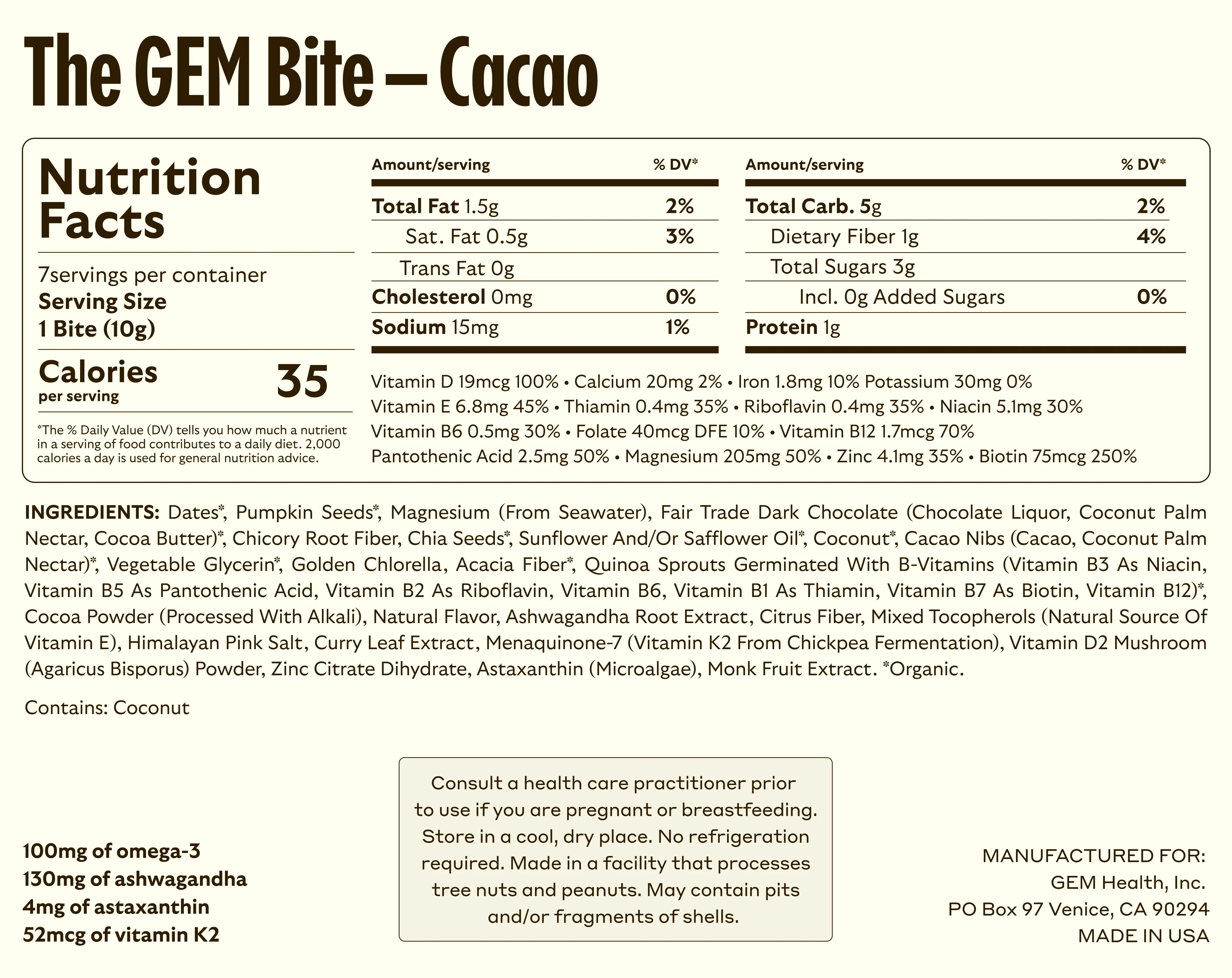 Daily Bite - Cacao - $55 - Image 2