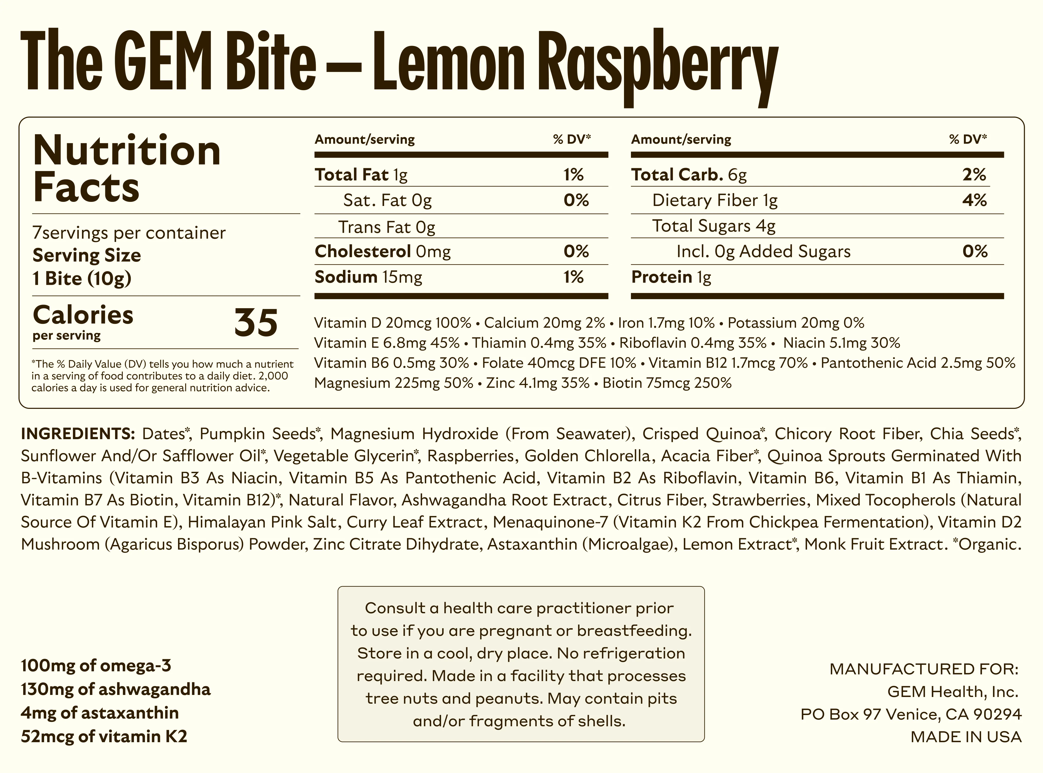 Daily Bite - Lemon Raspberry - $55 - Image 2